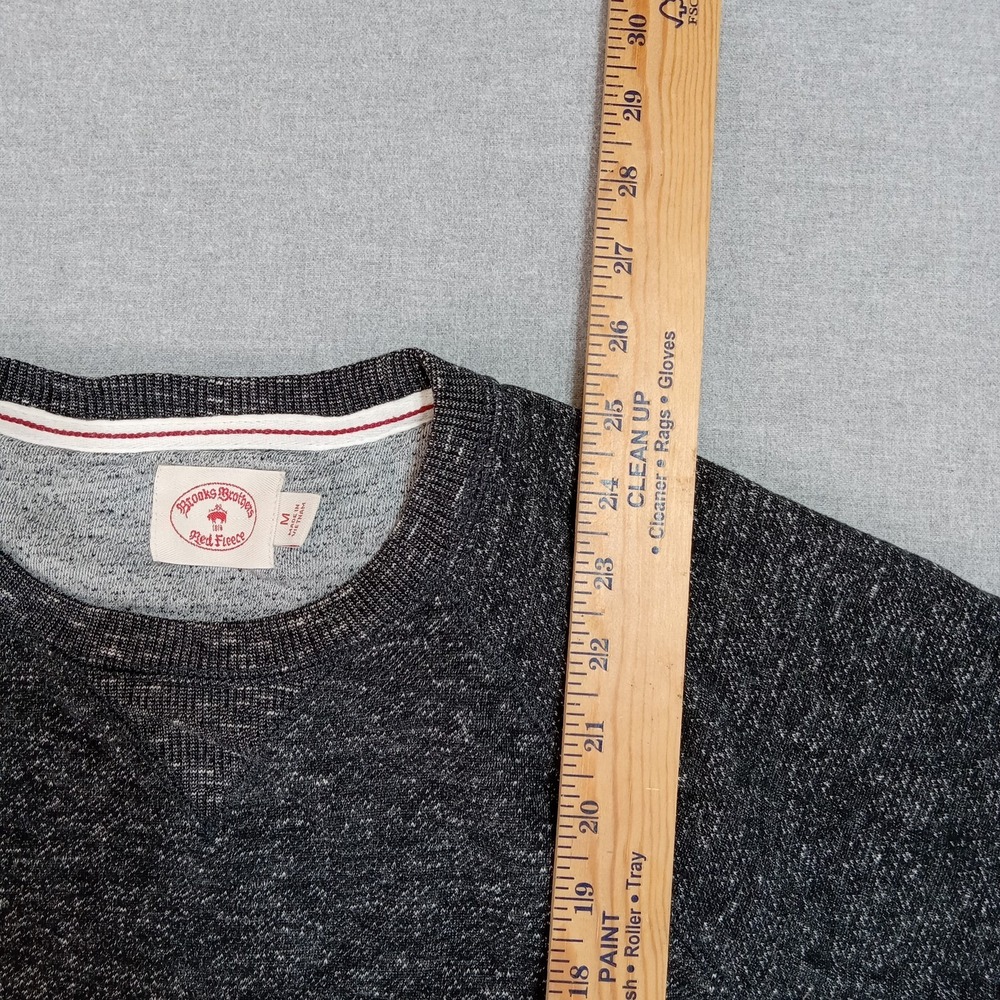 Brooks Brothers Red Fleece Mens M Gray Marled Crewneck Sweatshirt Preppy Casual - Picture 6 of 8